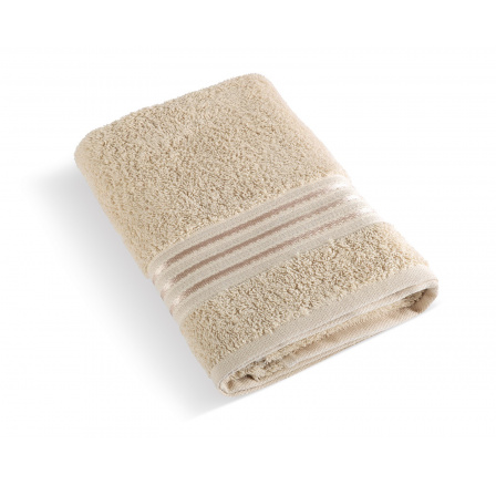 Froté uterák Linie 50x100cm 500g svetlo béžová