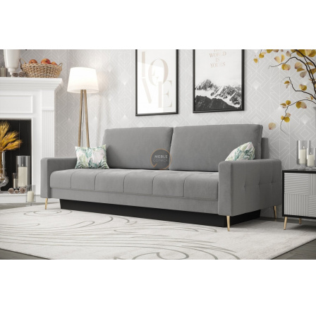 Sofa PIANO DL 225 cm - sivá