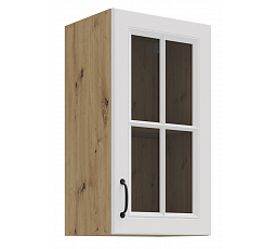 Horní skříňka STELLO - 40 GS-72 1F, Dub Artisan/Bílý mat