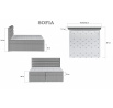 Posteľ - boxspring SOFIA - Moonolith 77