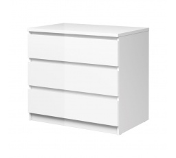 Komoda SIMPLICITY 235, Biely lesk