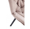 Jedálenská otočná stolička K519, Béžová/Čierna