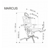 Kancelárske kreslo MARCUS, čierne