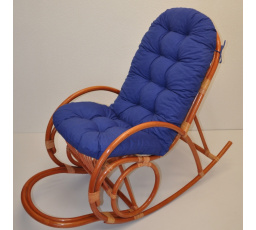 Vankúš pre hojdacie kreslo tmavomodré zvýraznenia