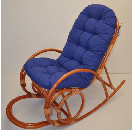 Vankúš pre hojdacie kreslo tmavomodré zvýraznenia