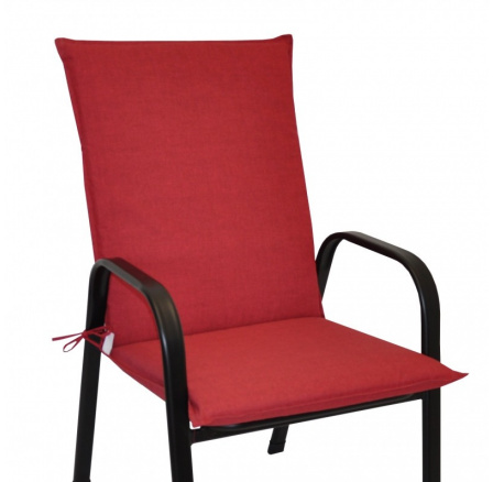 Vankúš na kreslo z kovu UNI taho - látka bordová