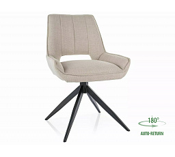 Jedálenská otočná stolička TELLO BJORN, Béžová 24/Čierna