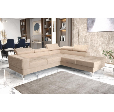 Rohová sedacia súprava TOSCANIA II priemer 30x250 - pravá, béžová