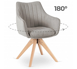 Otočná stolička LEMON Sivá