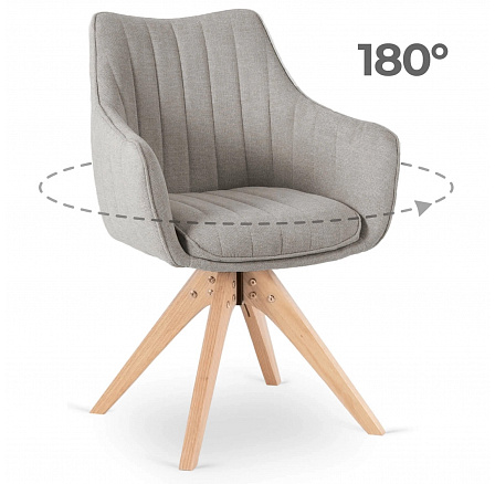 Otočná stolička LEMON Sivá