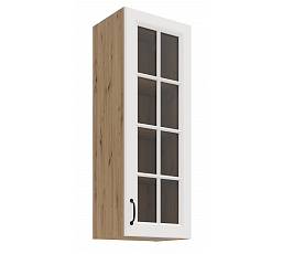 Horní skříňka STELLO - 40 GS-108 1F, Dub Artisan/Bílý mat