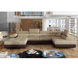 Rohová sedacia súprava v tvare U RODRIGO, pravá, Berlin 03/Soft 66