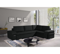 Rohová sedacia súprava Alana P čierna