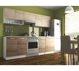 Kuchynská linka Luigi II 180/240 sonoma/sonoma tabaco