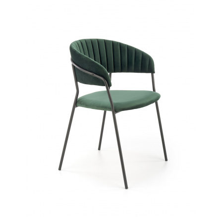 Jedálenská stolička K426, zelený zamat