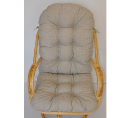 Vankúš na kreslo Havai tkanina tmavo béžové odlesky