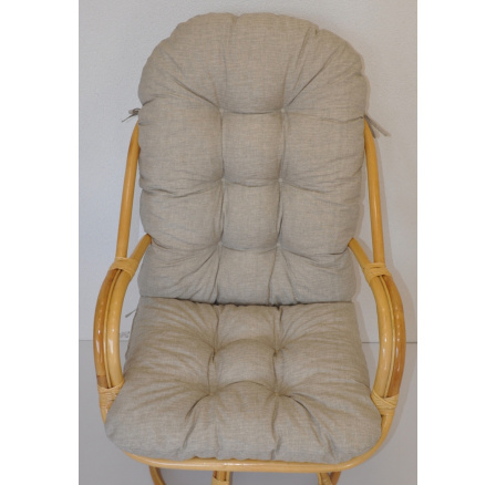 Vankúš na kreslo Havai tkanina tmavo béžové odlesky