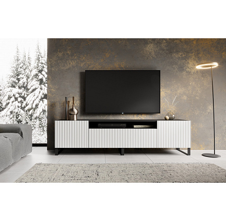 TV skrinka NOEMI Stojaca Biela+Čierna