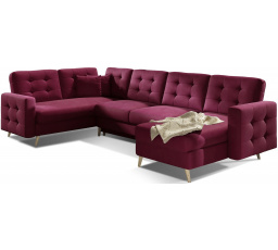 Sedacia súprava v tvare U ASGARD, Mat Velvet 68 326x93 univerzálna