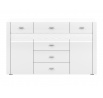 Komoda ARKO 0601, Biela/Biely lesk