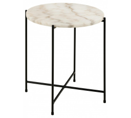 Konferenčný stolík Avila vysoký biely mramor