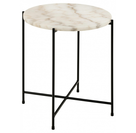 Konferenčný stolík Avila vysoký biely mramor