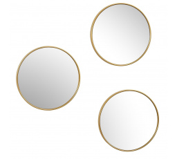 Zestaw 3 luster Toronto złotych,          okrągłych 26cm