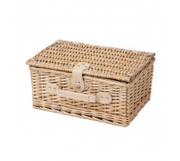 Piknikový kôš LORENZO pre 2 osoby v listovom dizajne 38x26x18 cm 889115