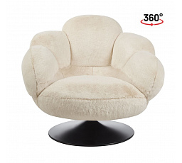 Otočné relaxačné kreslo tk. futerková béžový FR8-FXJG