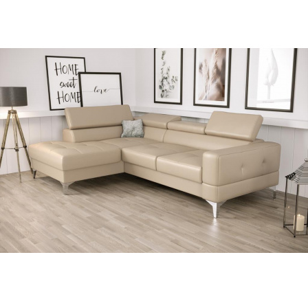 Rohová sedacia súprava TOSCANIA MINI prírodná koža 170x250 cm - prírodná koža - voliteľná farba, ľavá