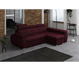 Rohová sedacia súprava Bodie pravá vínová