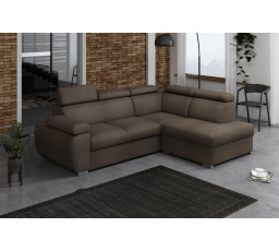 Rohová sedacia súprava Bodie IV pravá hnedá