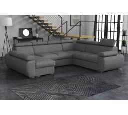 Pohovka Bodie U ľavá tmavosivá