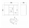 Komoda SIMPLICITY 236, Biely lesk