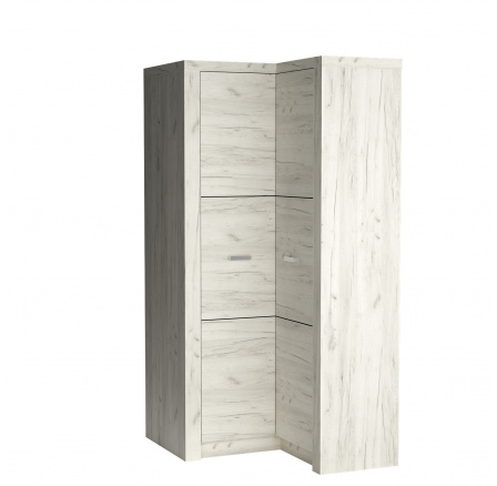 Skriňa INDIANAPOLIS I14 Kraft biely strana