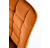 Jedálenská stolička K332 VELVET, Škoricová/ Bluvel 4215/Čierna