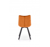 Jedálenská stolička K332 VELVET, Škoricová/ Bluvel 4215/Čierna