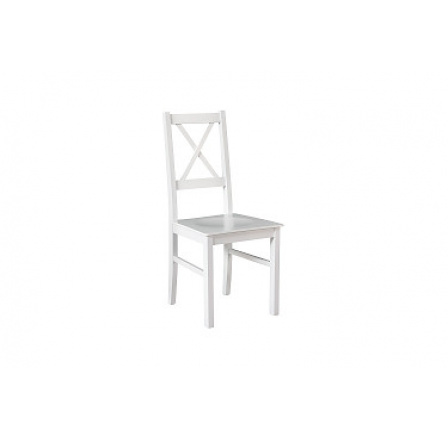 NIEL 10D - jedálenská stolička (NILO 10D) - celodrevená BIELA - kolekcia "DRE" (K150-Z)