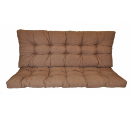 Vankúš na záhradnú hojdačku 160 cm - hnedá látka