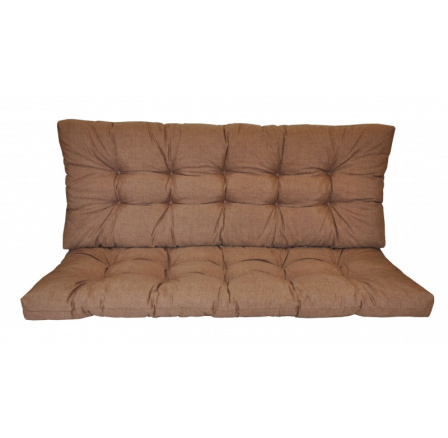 Vankúš na záhradnú hojdačku 160 cm - hnedá látka