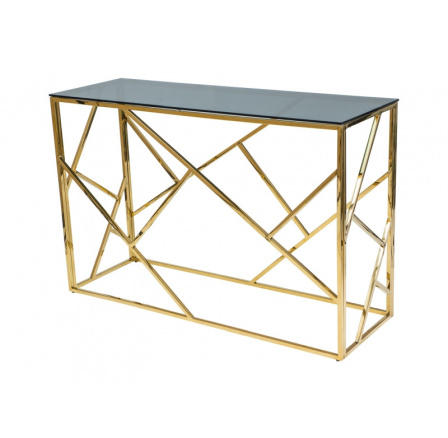 ESCADA C KONZOLA Z DYMOVÉHO SKLA/ZLATÁ 120X40
