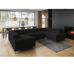 Rohová sedacia súprava v tvare U LOUIS, Vero 10 Pravá