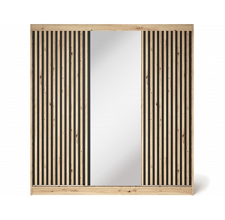 Šatní skriňa Emerio III, Dub Artisan 180x204 Šatní skriňa Emerio III, Dub Artisan 180x204
