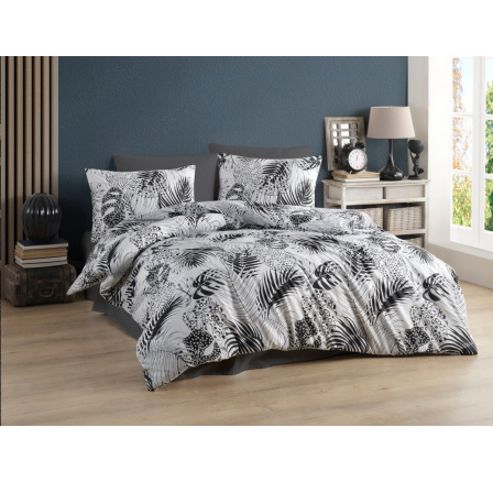 Obliečky bavlna 140x200, 70x90cm Exotic nitkový gombík