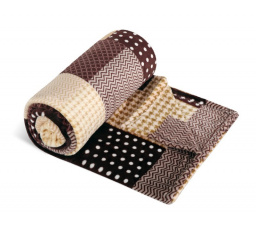 Deka Kemping 150x200 cm kocka béžová