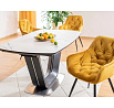 Jedálenská stolička CHERRY Velvet black/curry Velvet Bluvel 68