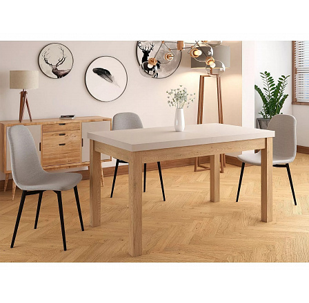 Jedálenský stôl PRESTO, Kašmír/Dub Cremona Torro