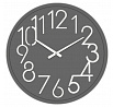 Hodiny nástěnné - pr. 60 cm, MDF, tmavě šedé