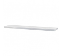 Nástenná polica 120 cm, MDF, matná biela, balená v ochrannej fólii