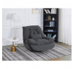 Polohovacie kreslo, elektrické zabudované ovládanie, siva, látka, TV-7089 GREY2